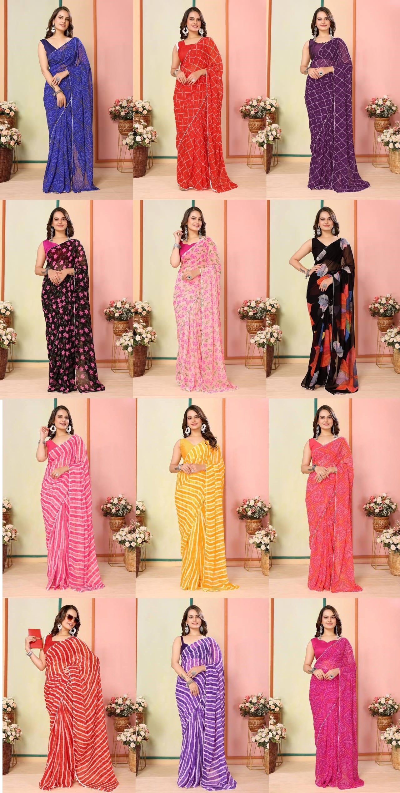 Nf5875 Vmk Georgette Sarees