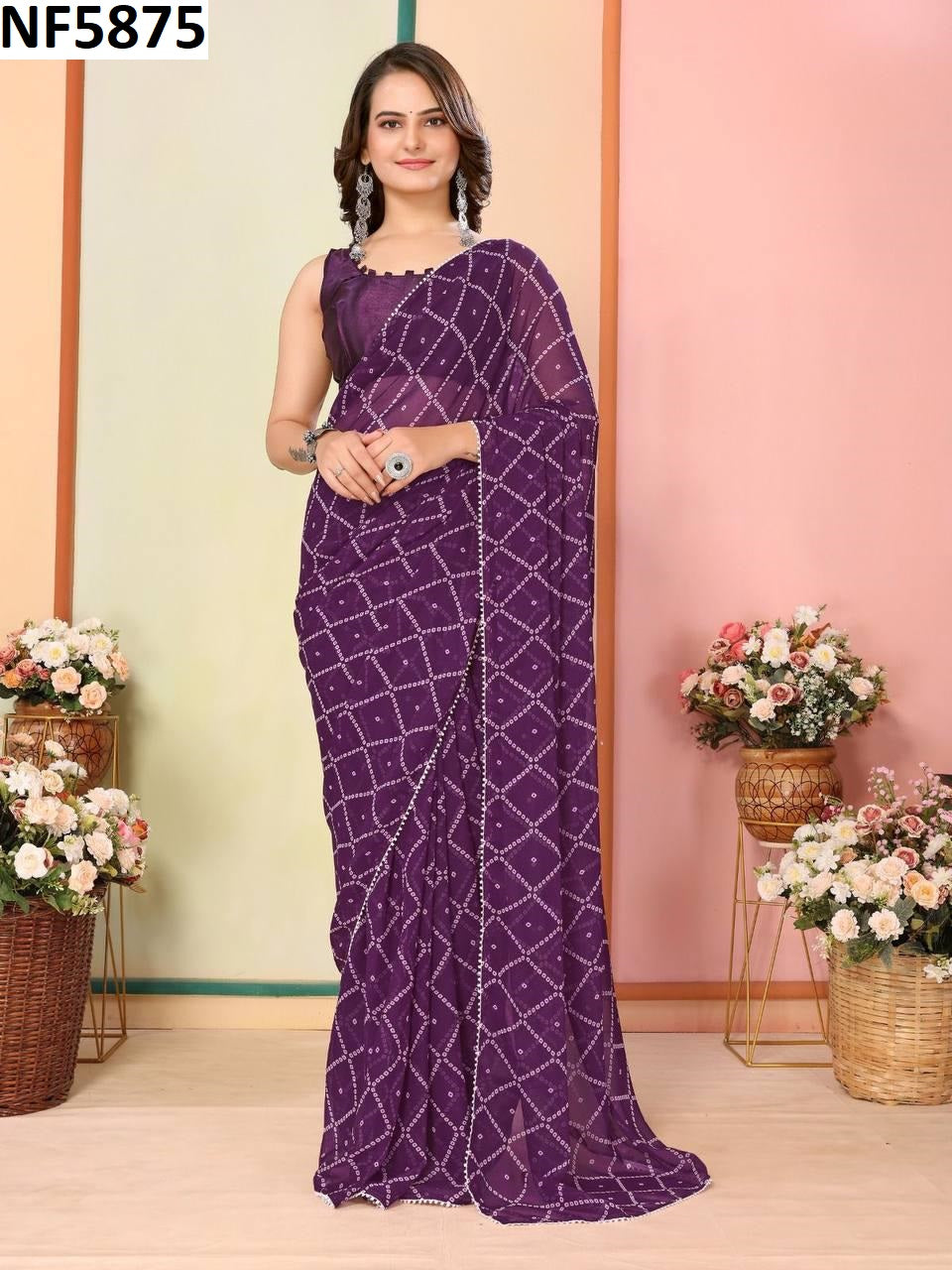 Nf5875 Vmk Georgette Sarees