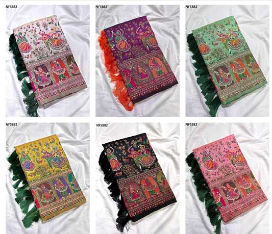 Nf5882 Vmk. Zari Weaving Sarees