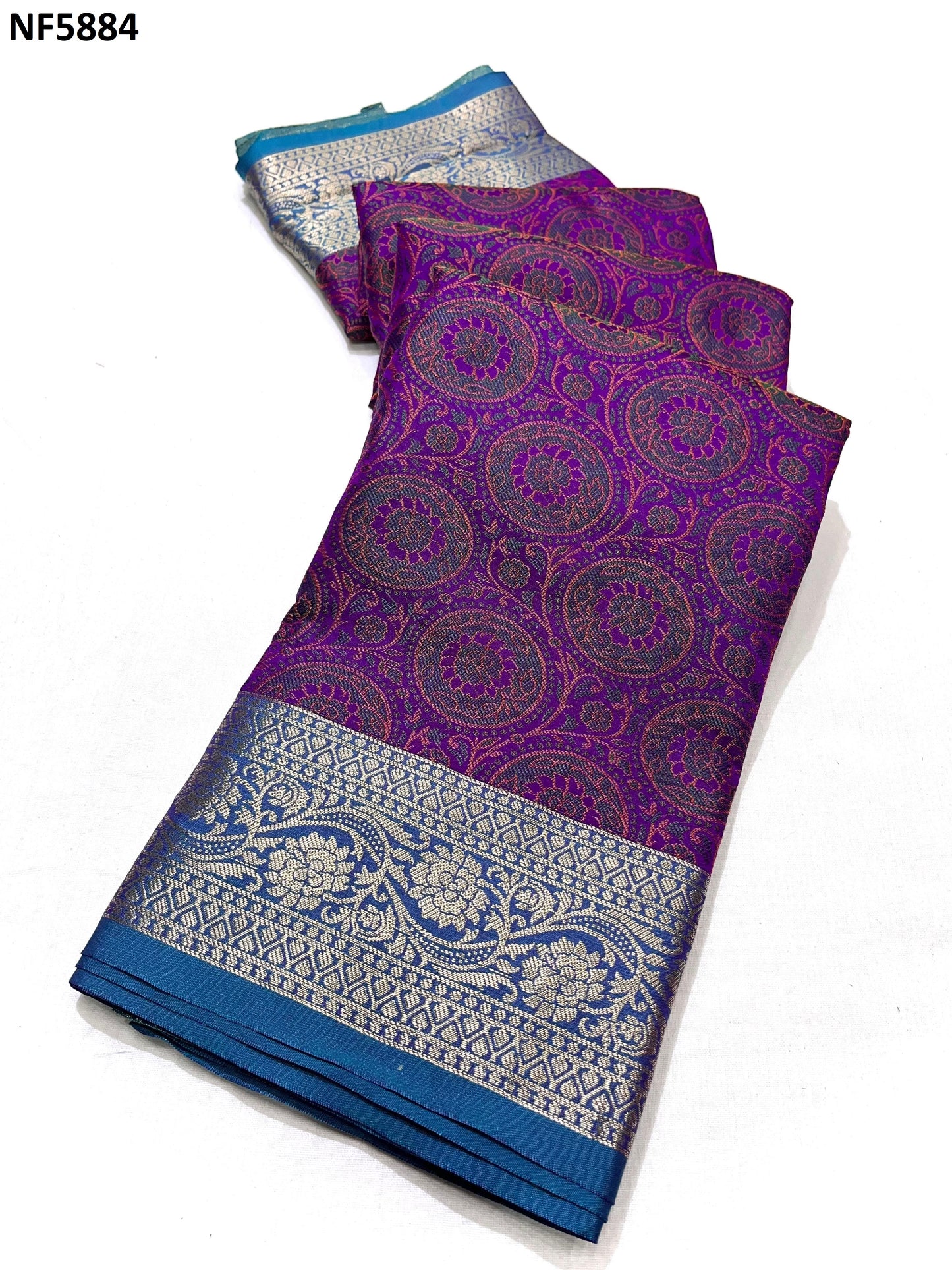 Nf5884 Vmk. Zari Border Sarees