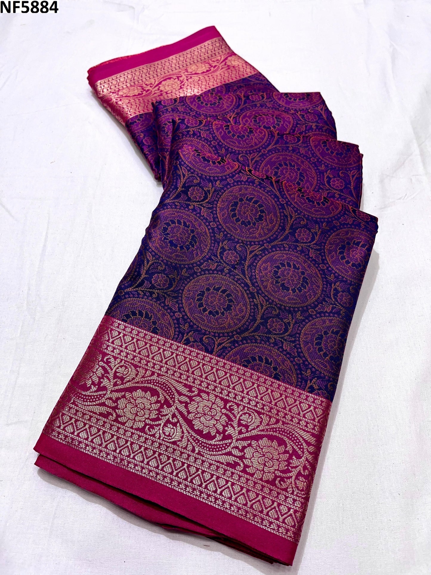 Nf5884 Vmk. Zari Border Sarees