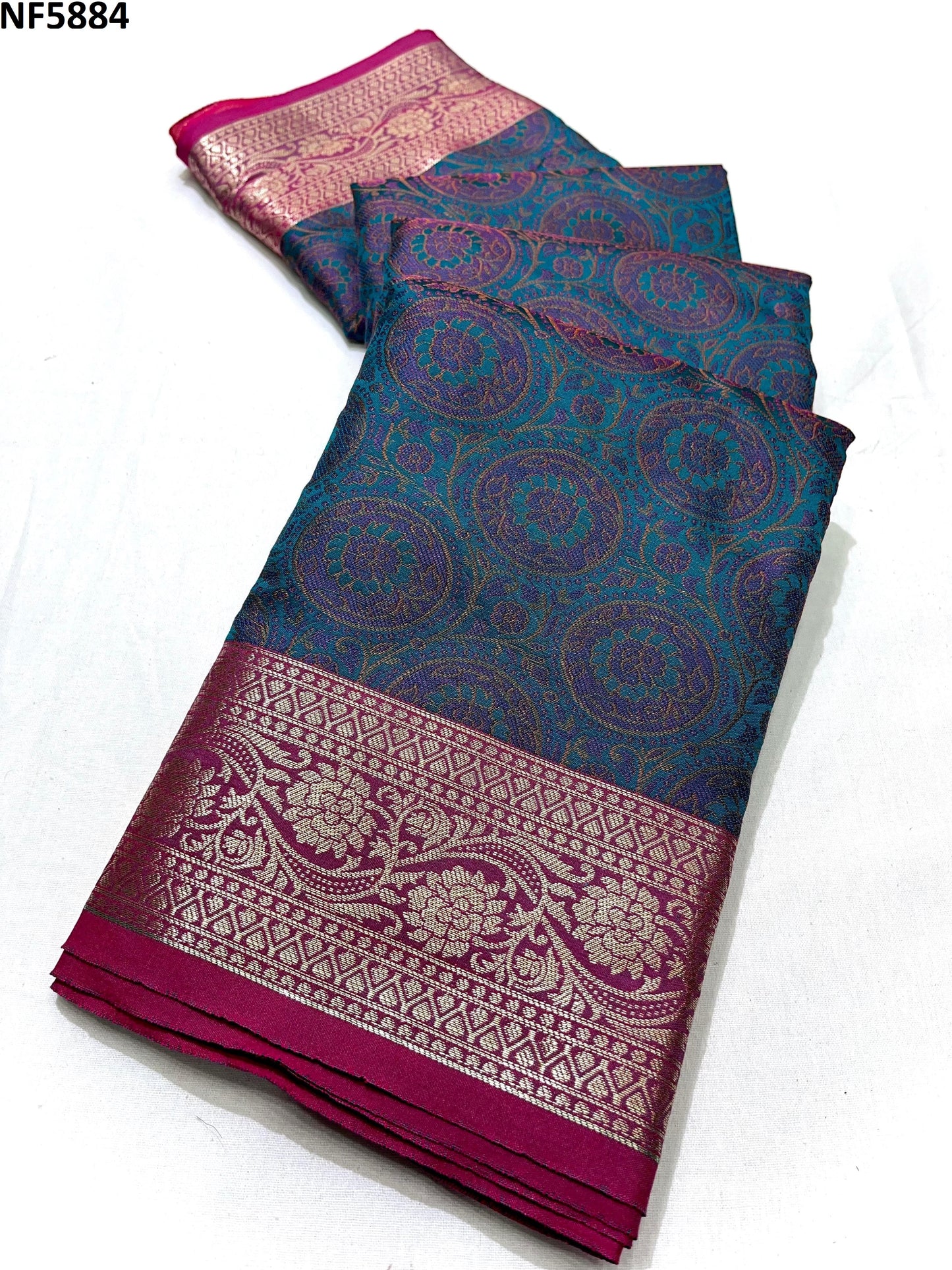 Nf5884 Vmk. Zari Border Sarees