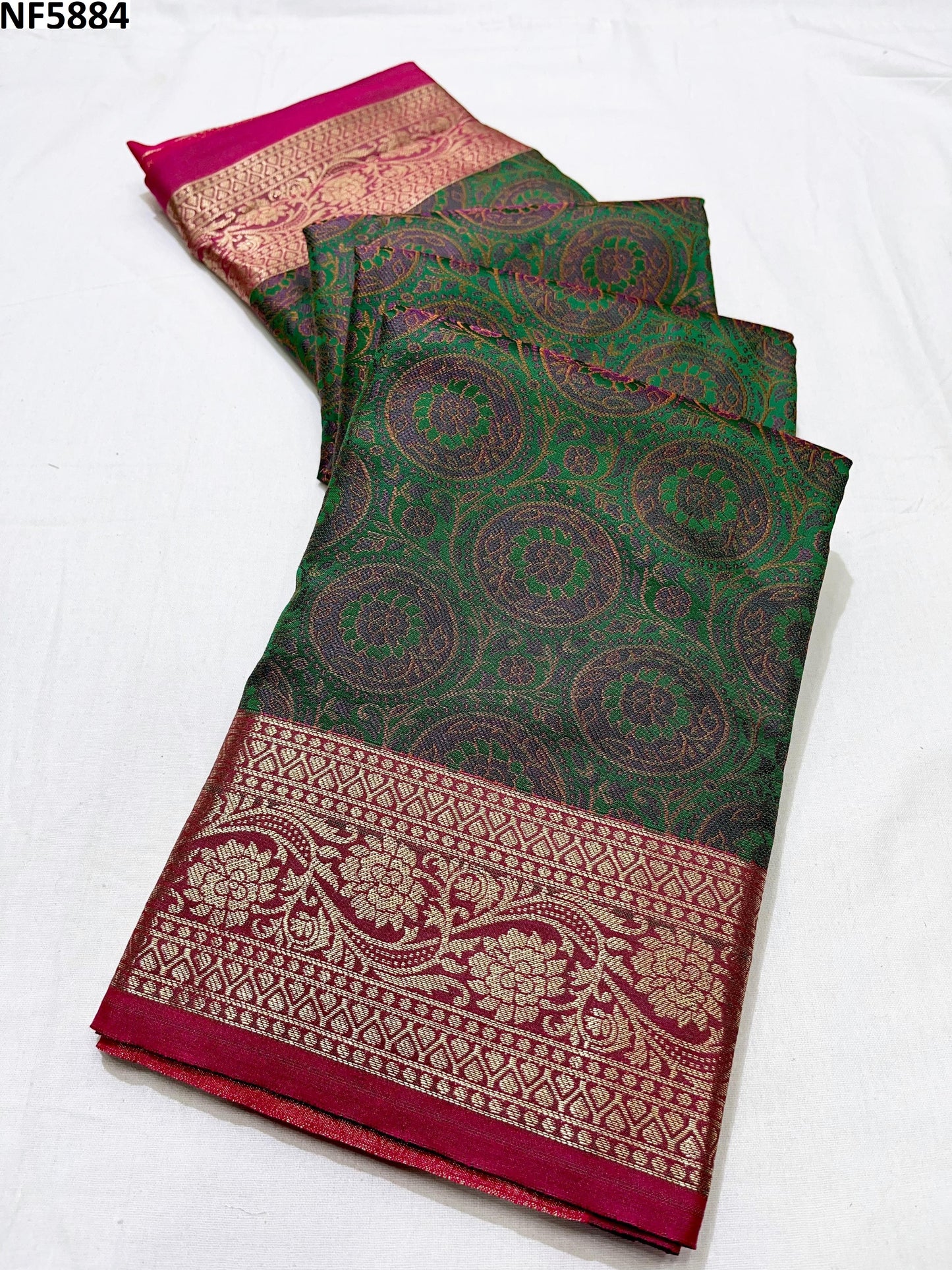 Nf5884 Vmk. Zari Border Sarees