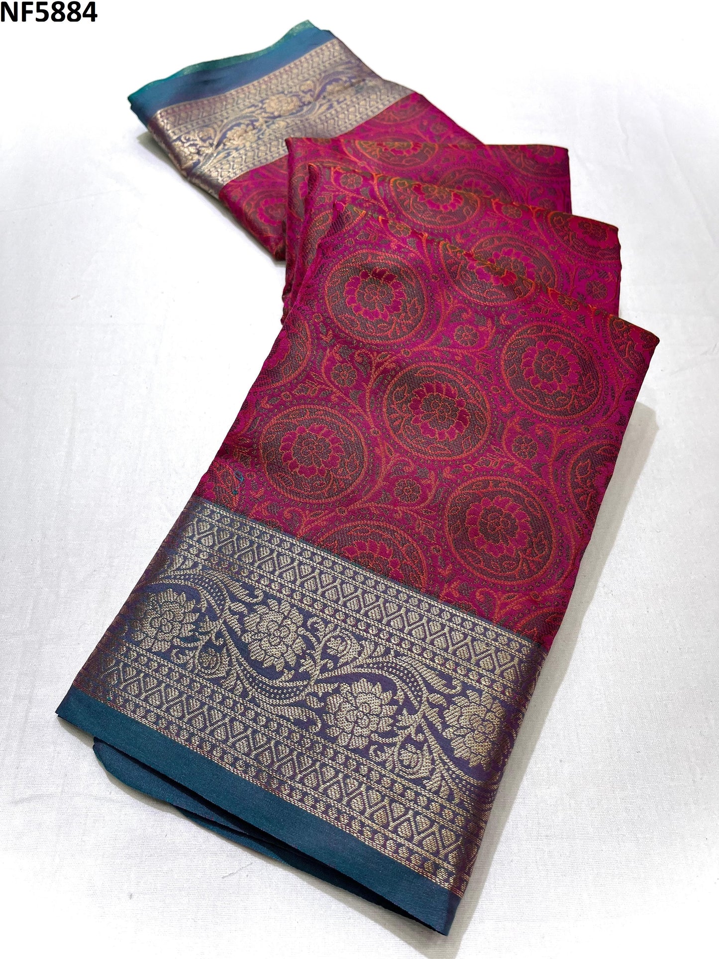 Nf5884 Vmk. Zari Border Sarees