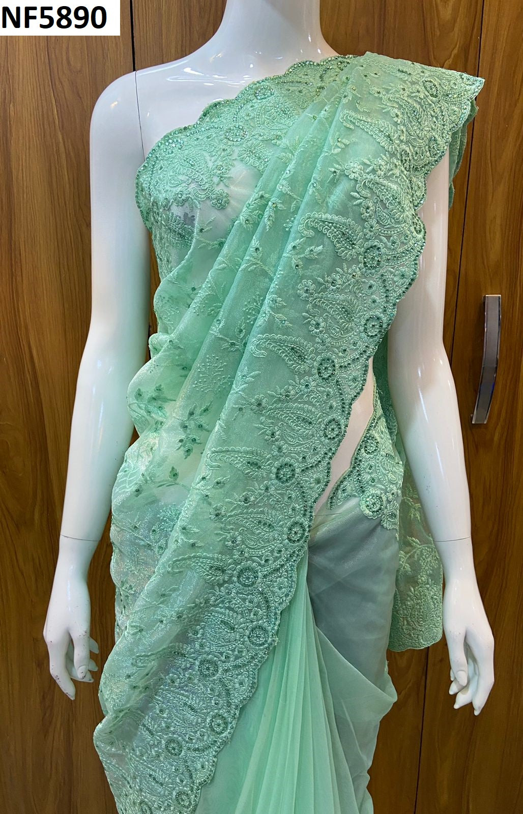 Nf5890 Vmk. Butterfly Net Sarees