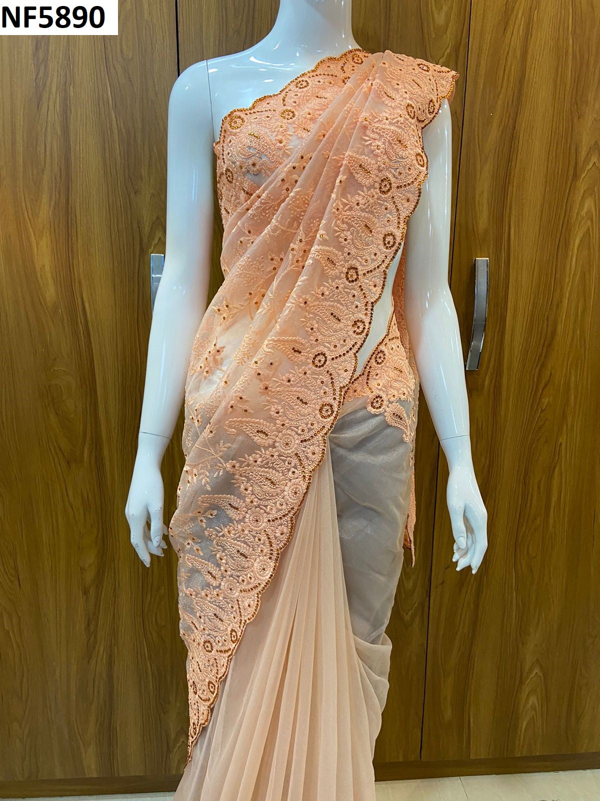 Nf5890 Vmk. Butterfly Net Sarees