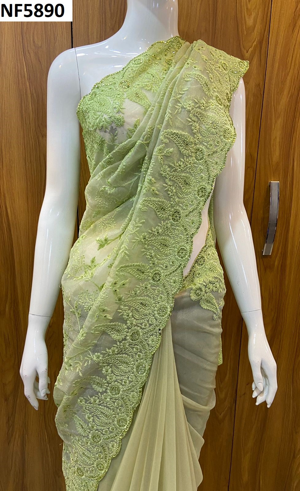 Nf5890 Vmk. Butterfly Net Sarees