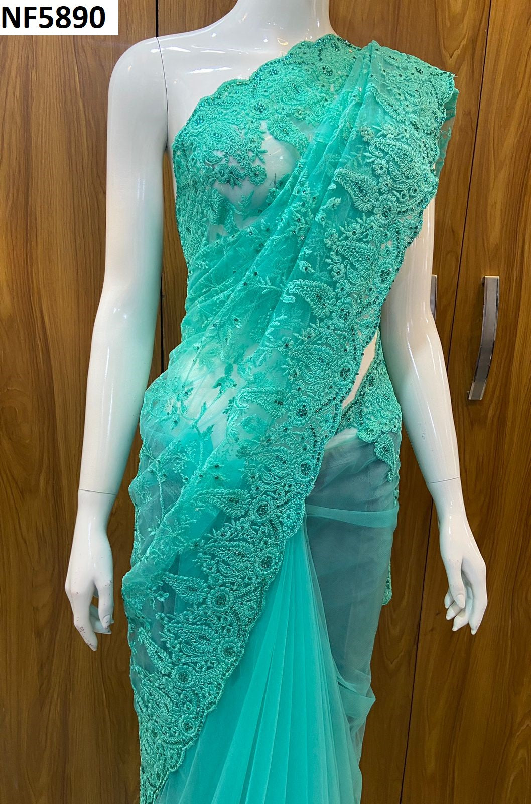 Nf5890 Vmk. Butterfly Net Sarees