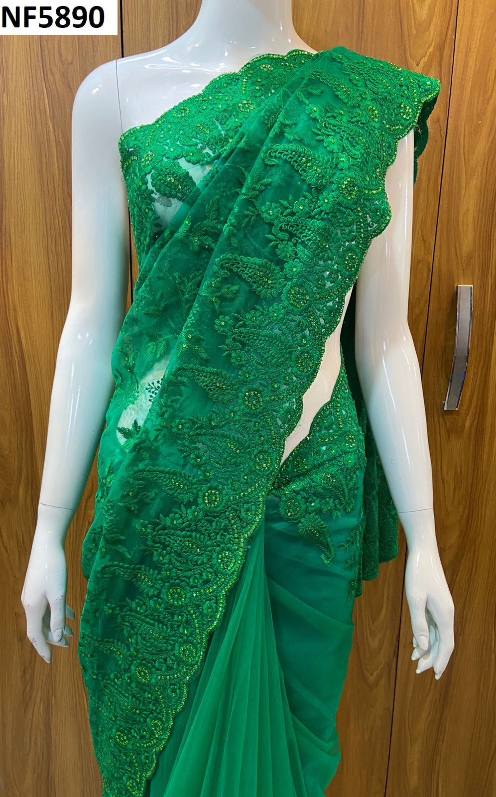 Nf5890 Vmk. Butterfly Net Sarees