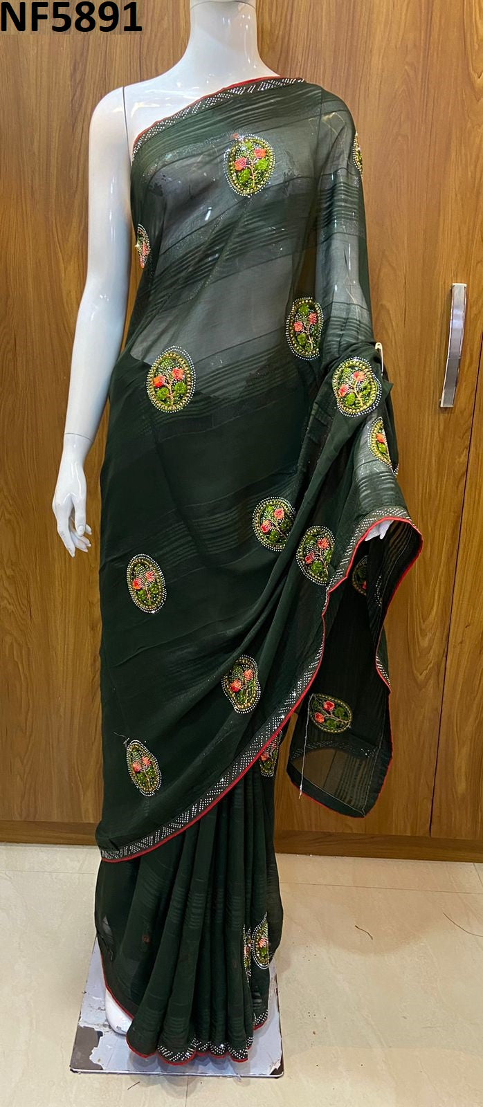Nf5891 Vmk Mirror Work Sarees