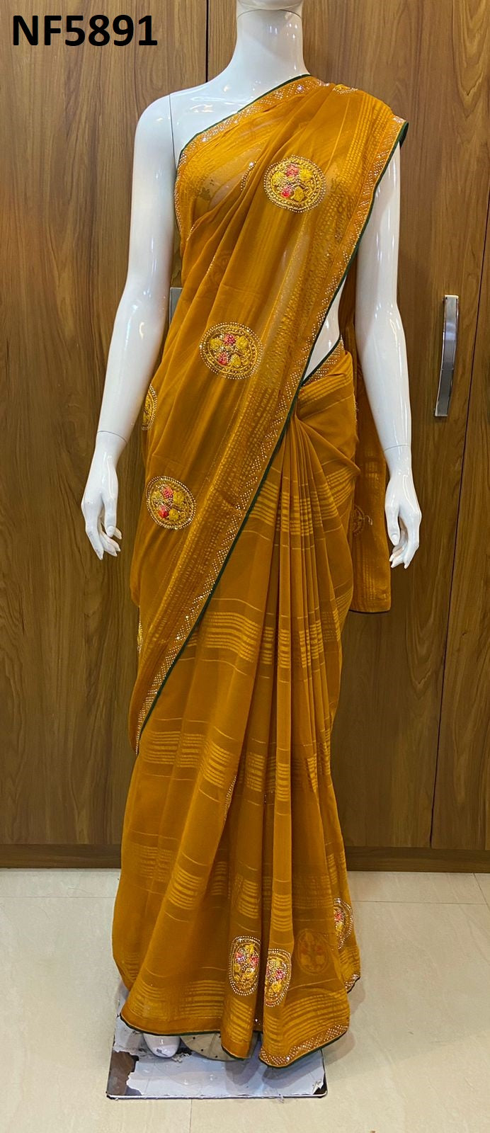Nf5891 Vmk Mirror Work Sarees
