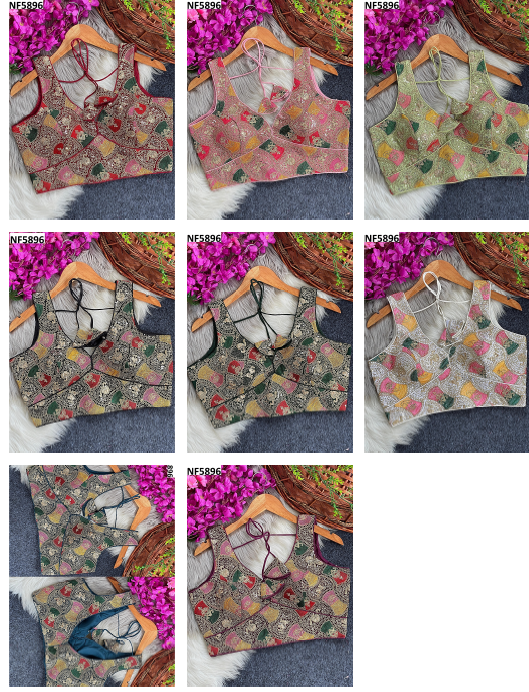 Nf5896 Vmk. Embroidery Blouse