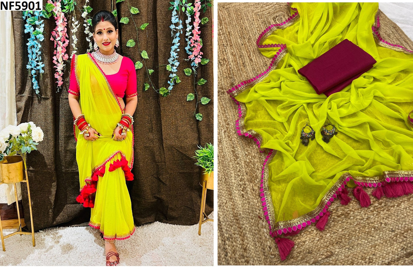 Nf5901 Vmk. Smooth Sarees