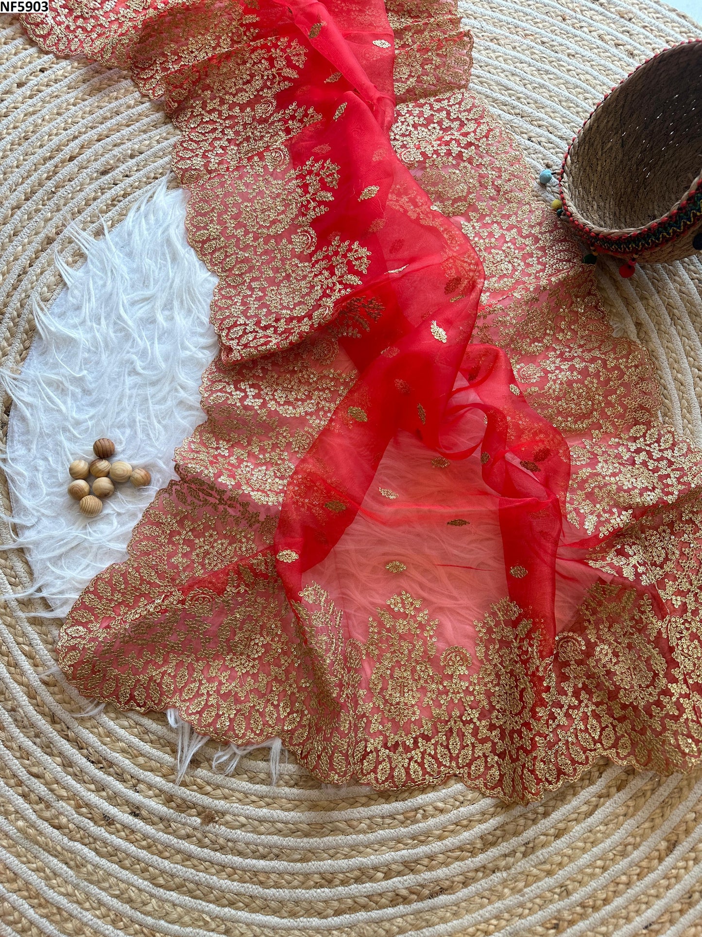 Nf5903 Vmk. Organza Sarees