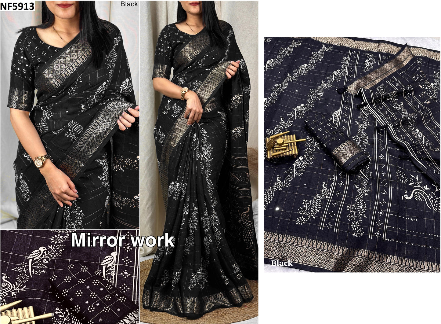 Nf5913 Vmk. Kalamkari Sarees