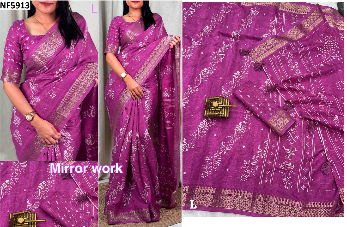 Nf5913 Vmk. Kalamkari Sarees