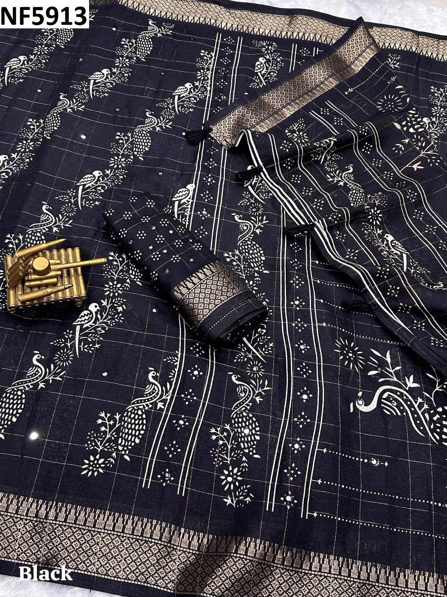 Nf5913 Vmk. Kalamkari Sarees