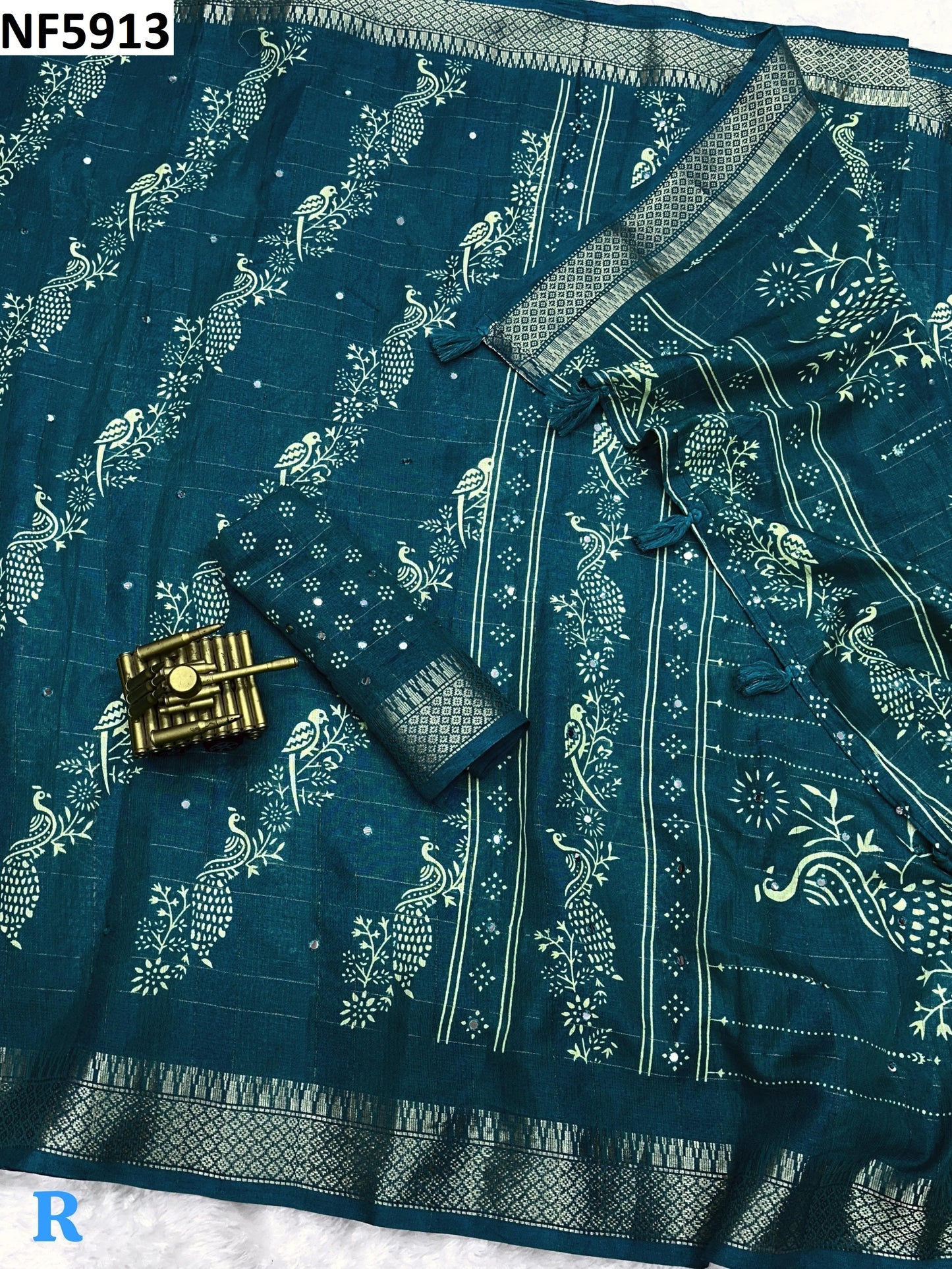 Nf5913 Vmk. Kalamkari Sarees