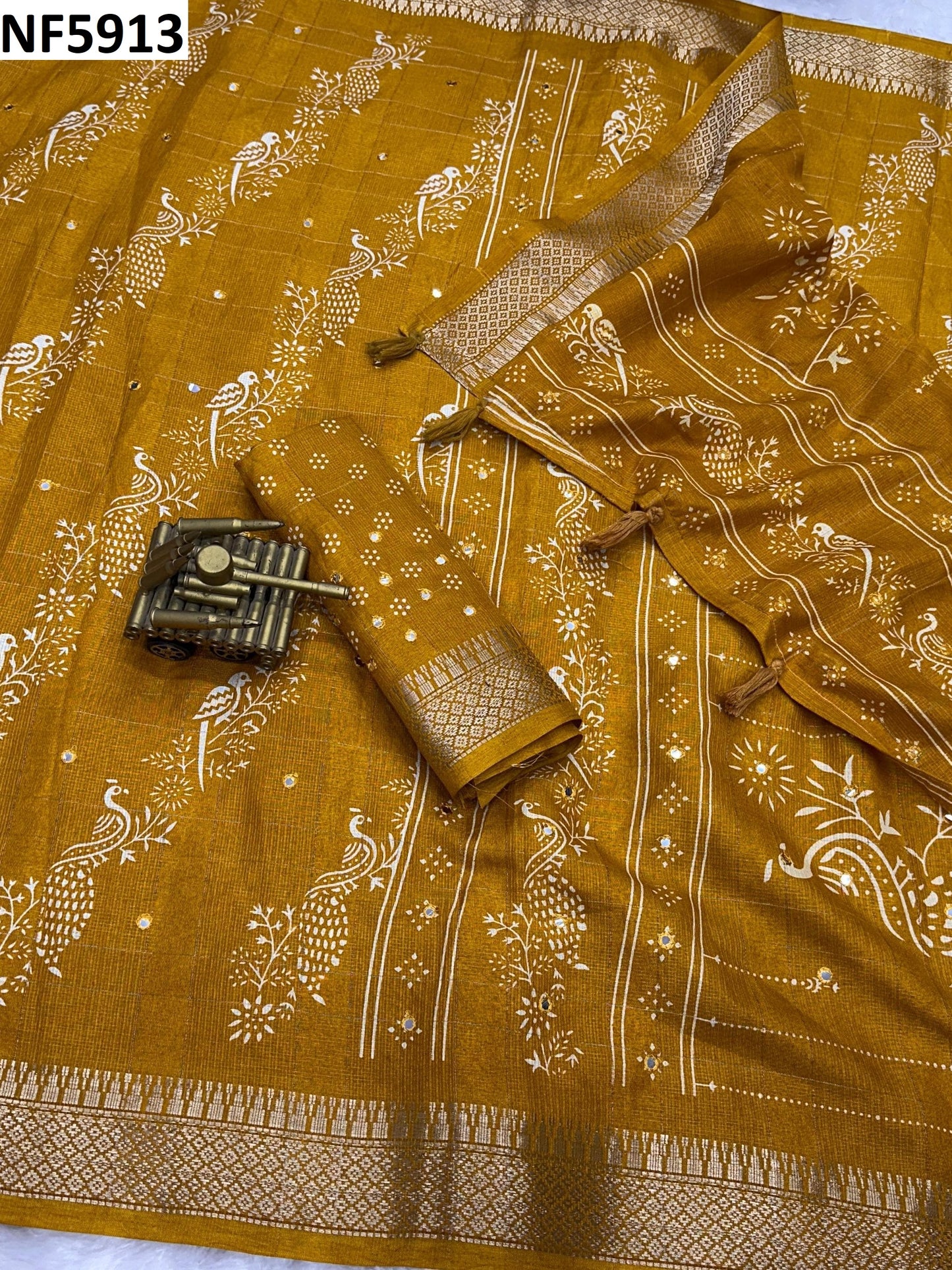 Nf5913 Vmk. Kalamkari Sarees