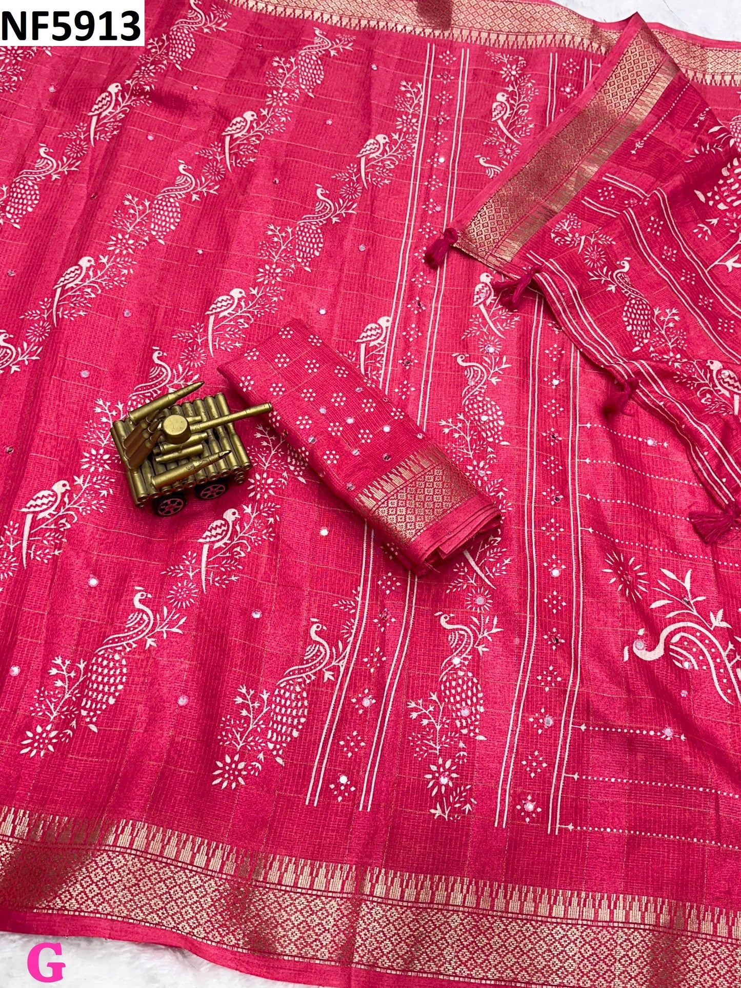 Nf5913 Vmk. Kalamkari Sarees