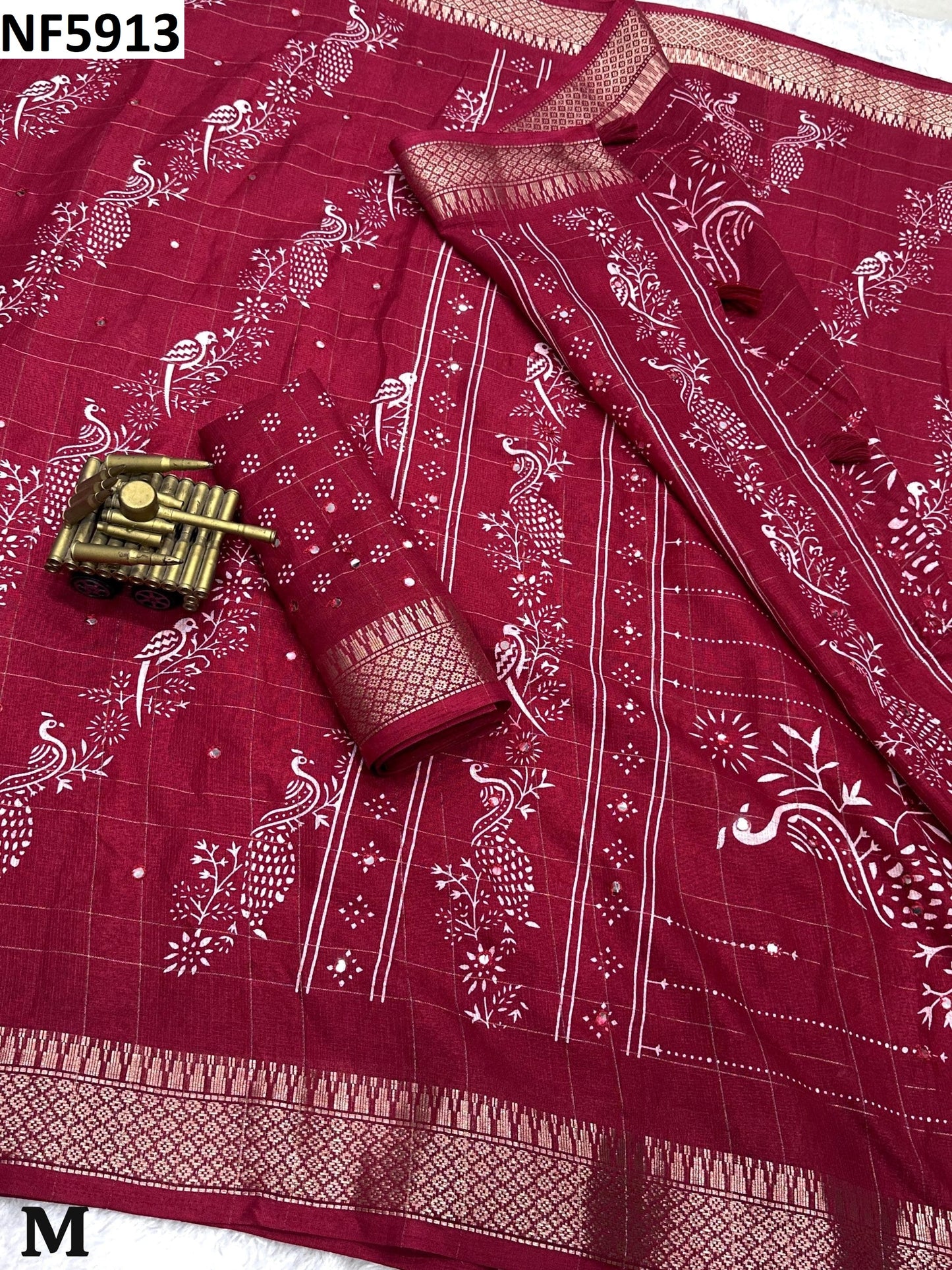 Nf5913 Vmk. Kalamkari Sarees