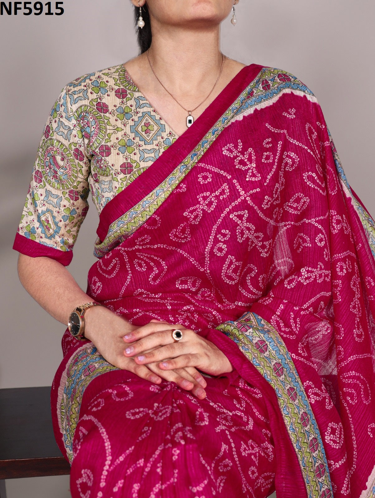 Nf5915 Vmk Green Silk Sarees