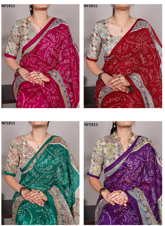 Nf5915 Vmk Green Silk Sarees