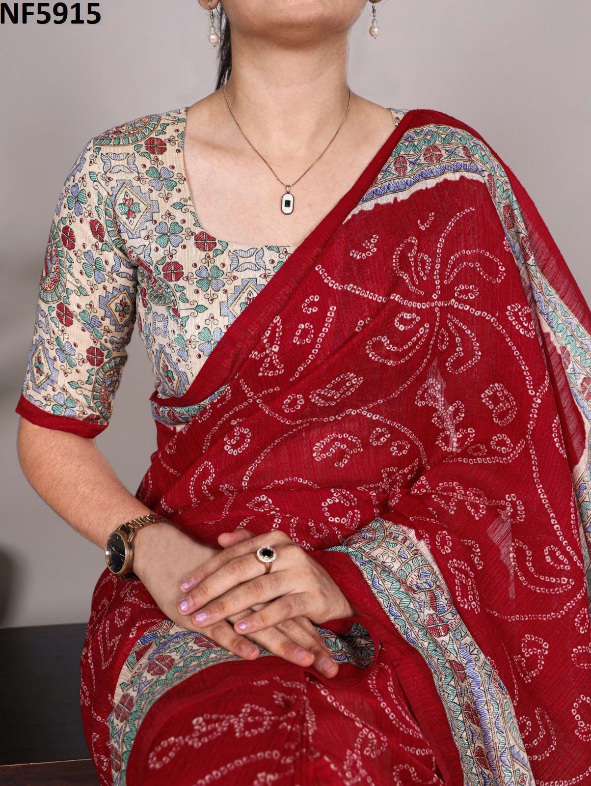 Nf5915 Vmk Green Silk Sarees