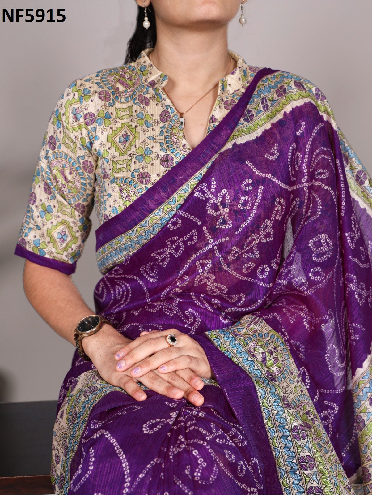 Nf5915 Vmk Green Silk Sarees