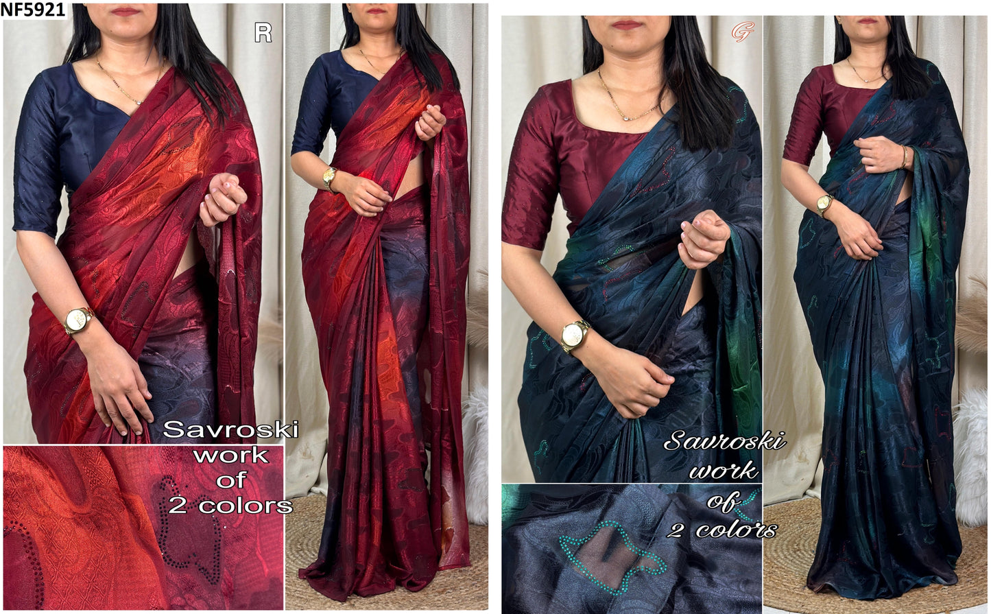 Nf5921 Vmk. Brasso Sarees