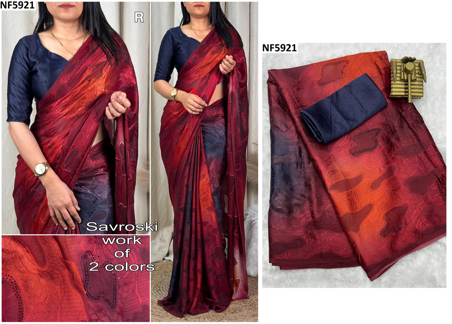 Nf5921 Vmk. Brasso Sarees