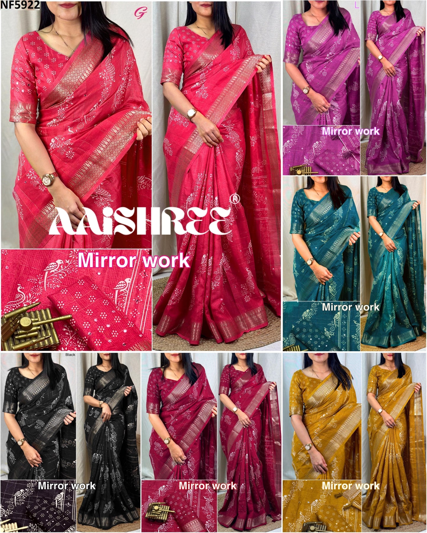 Nf5922 Vmk. Cotton Sarees