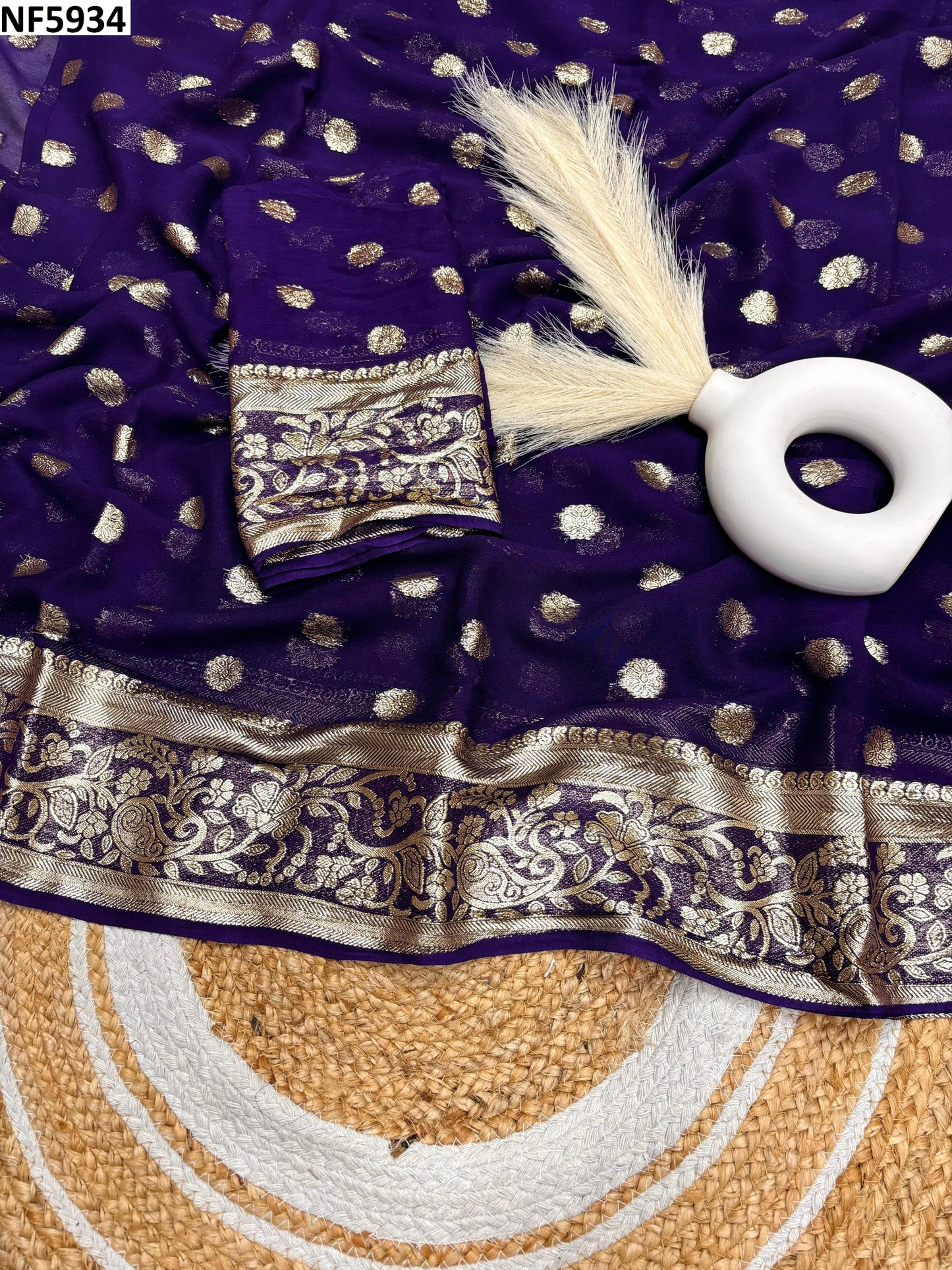 Nf5934 Vmk. Georgette Sarees