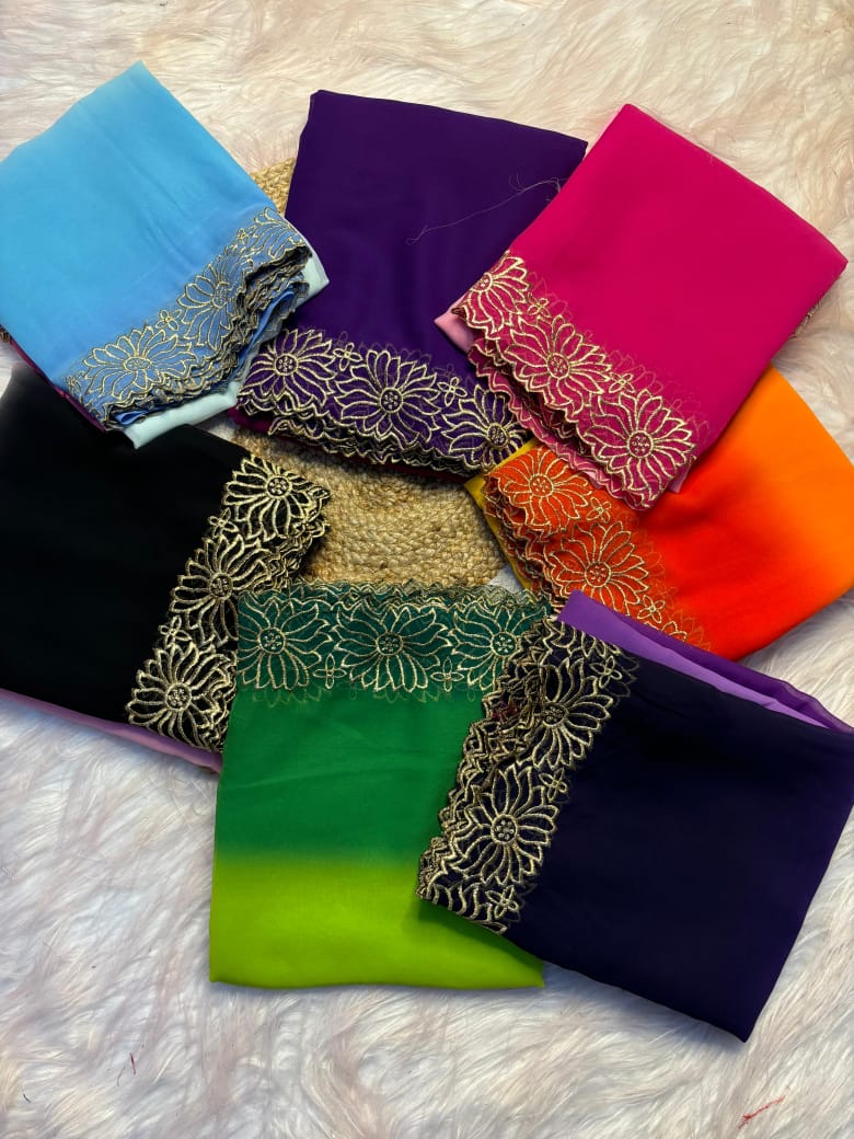 Nf5935 Vmk. Embroidery Sarees