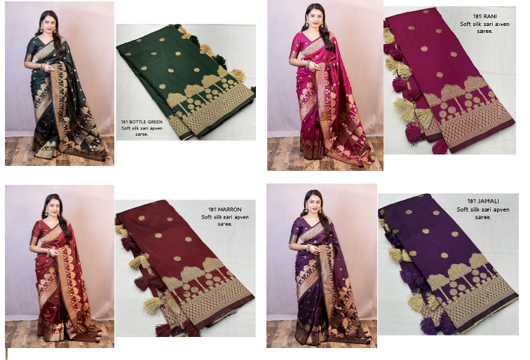 Nf5941 Vmk. Tassles Sarees