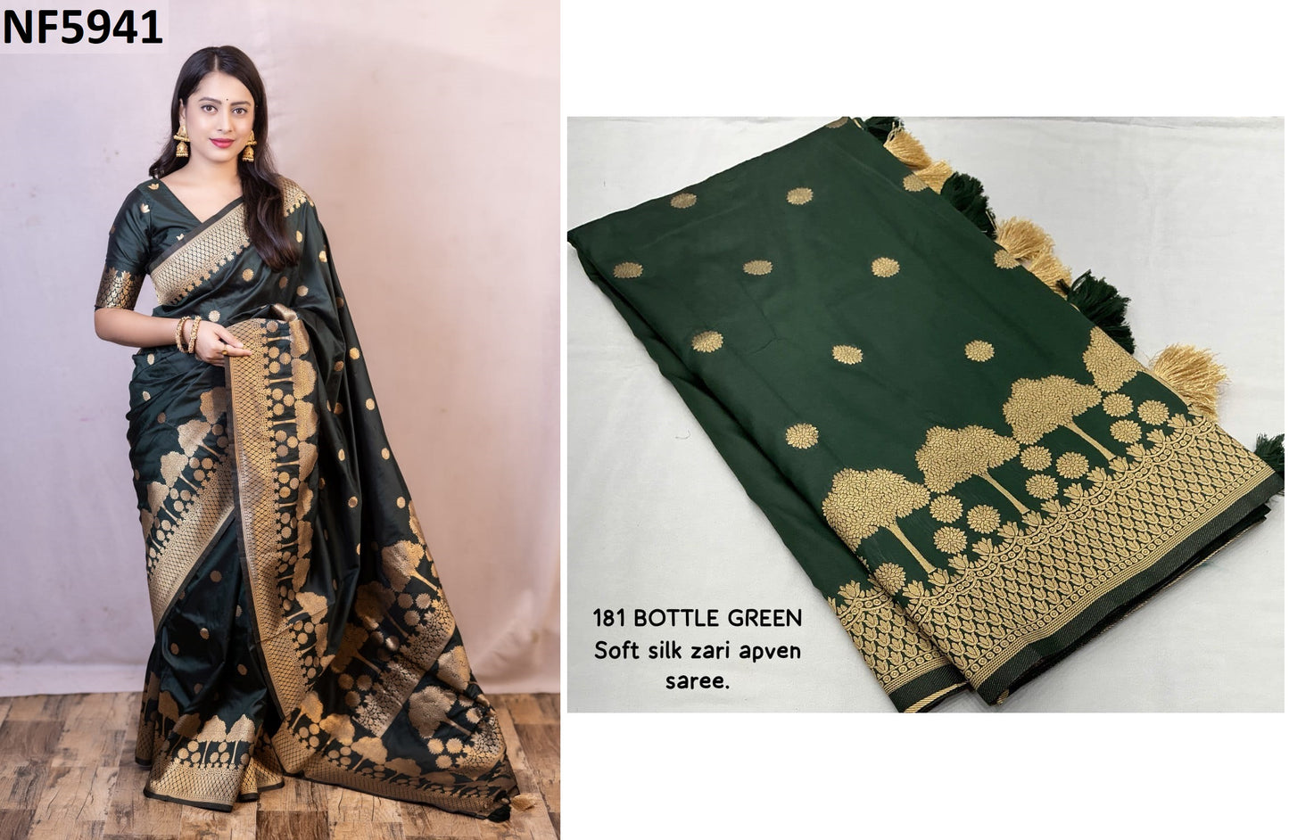 Nf5941 Vmk. Tassles Sarees