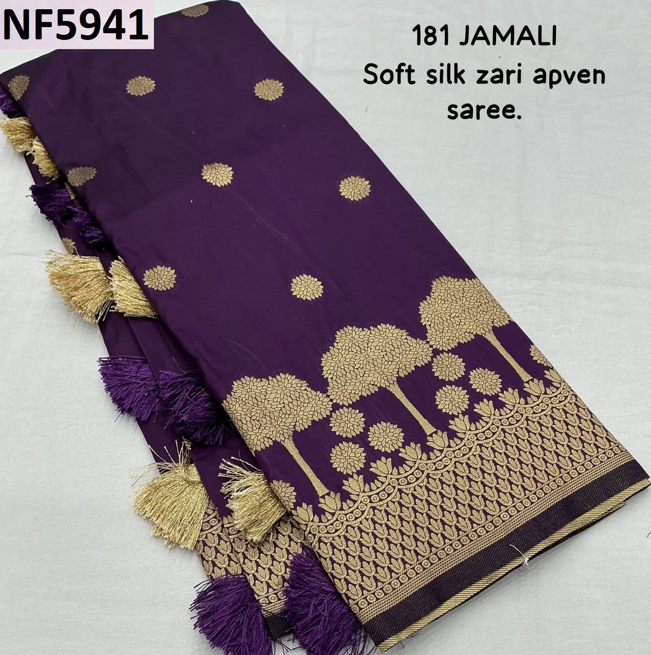 Nf5941 Vmk. Tassles Sarees