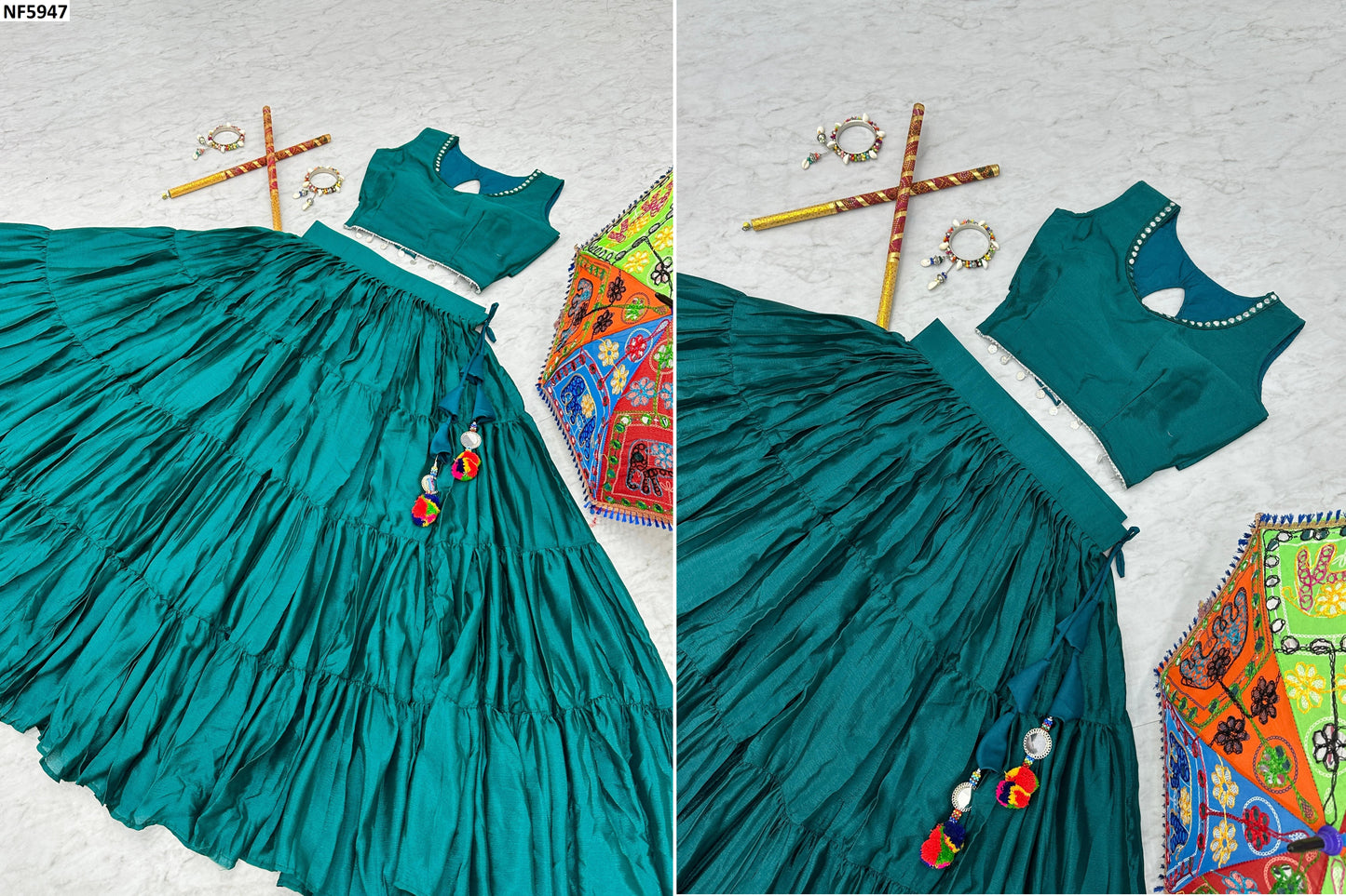 Nf5947 Vmk. Chinnon Lehenga Choli