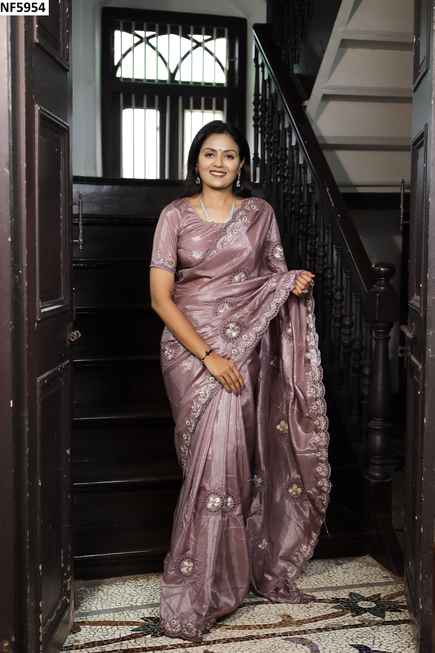 Nf5954 Vmk. Cutwork Sarees