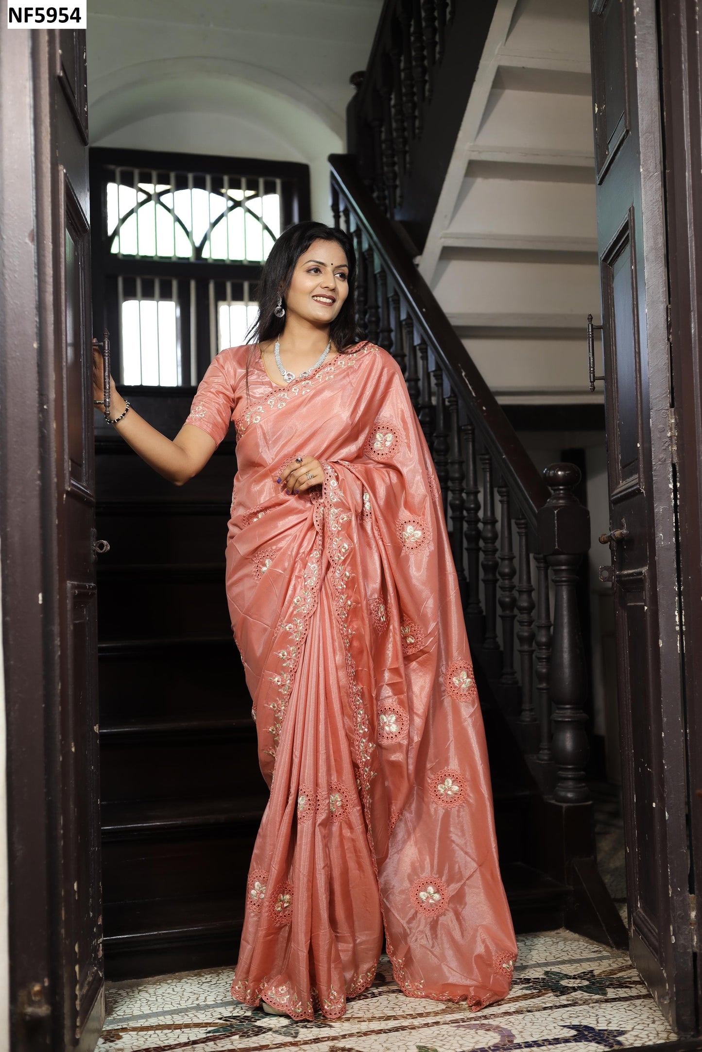 Nf5954 Vmk. Cutwork Sarees