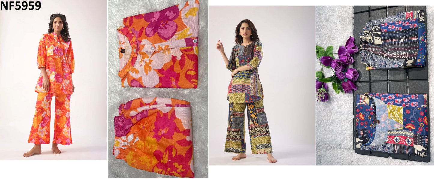 Nf5959 Vmk Cotton Co Ord Set