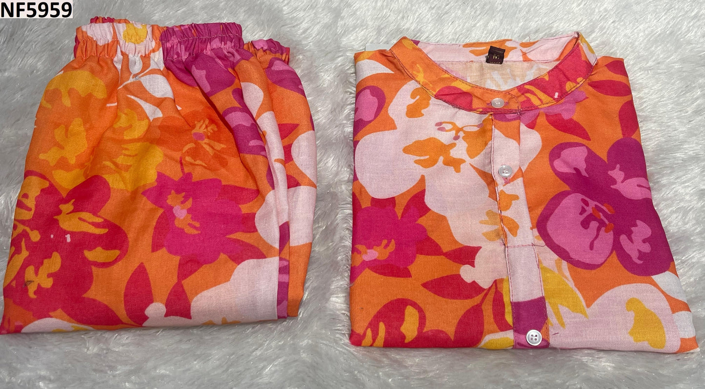 Nf5959 Vmk Cotton Co Ord Set