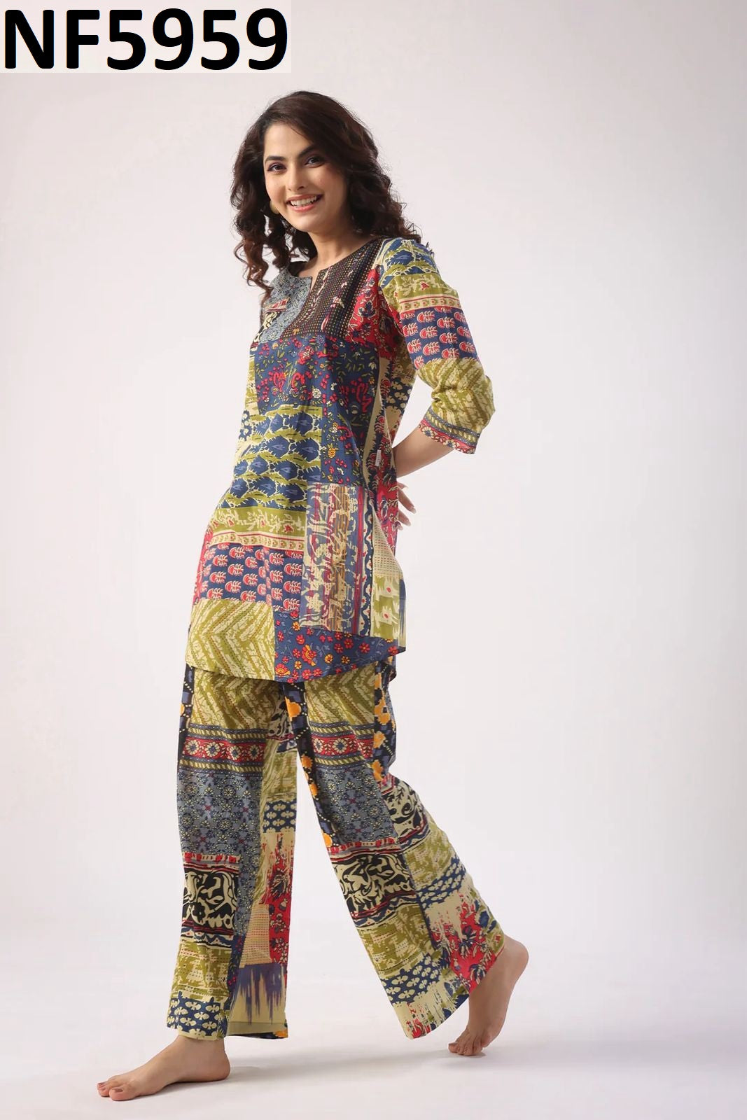 Nf5959 Vmk Cotton Co Ord Set
