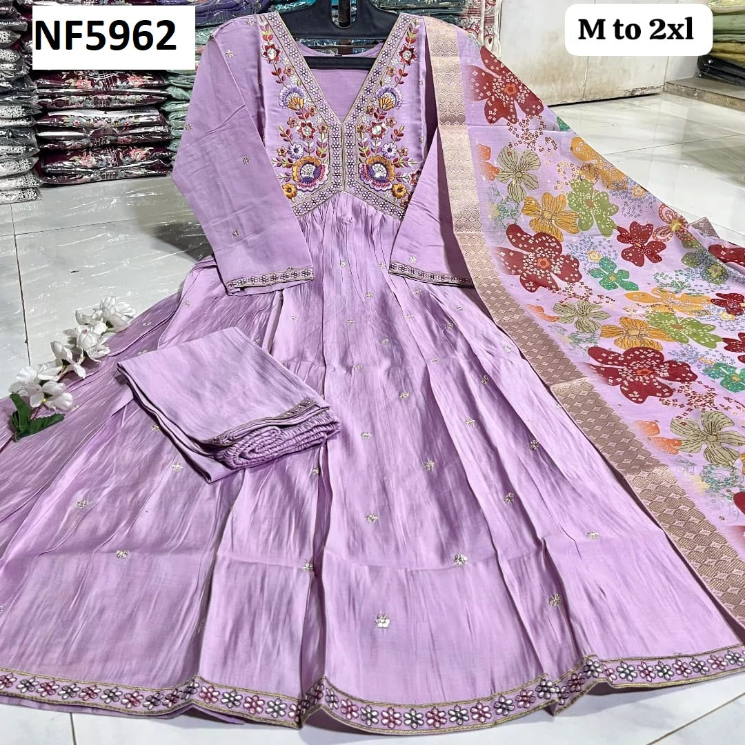 Nf5962 Vmk. Silk Cotton Readymade Suits