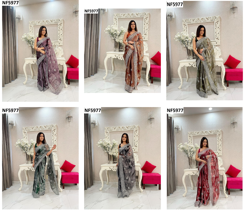 Nf5977 Vmk. Printed Sarees