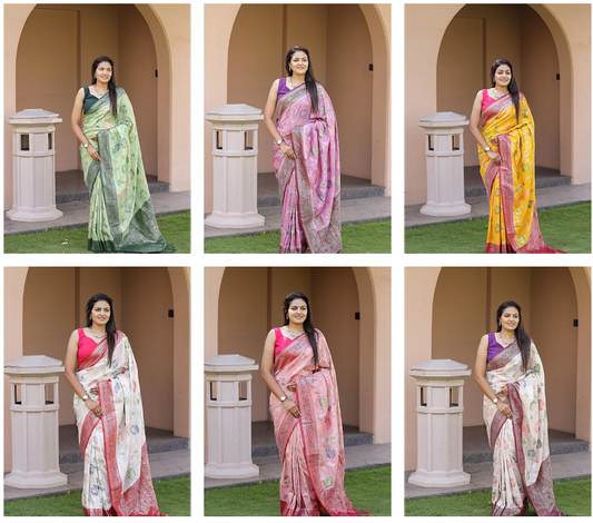 Nf6009 Vmk. Khadi Sarees
