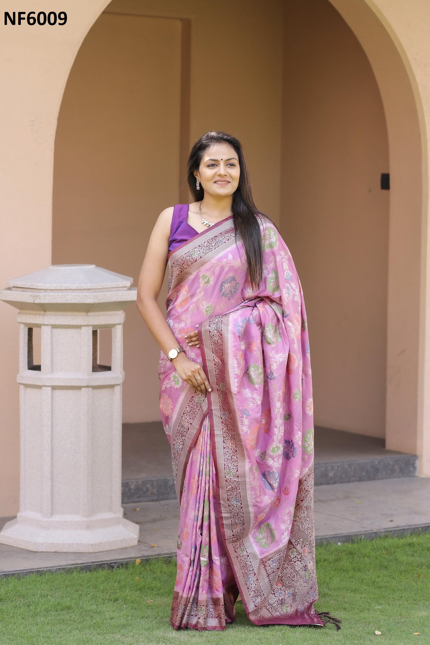 Nf6009 Vmk. Khadi Sarees