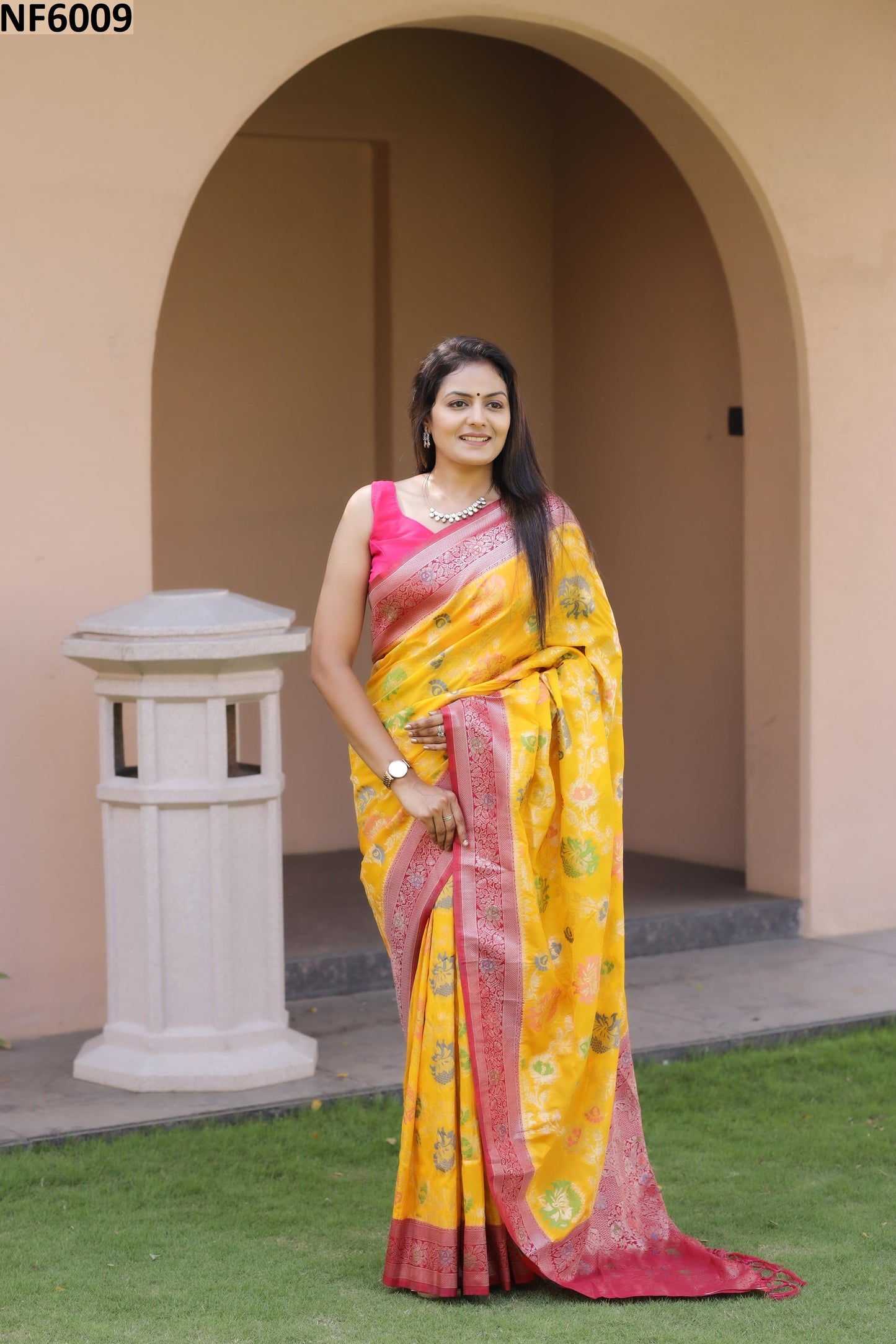 Nf6009 Vmk. Khadi Sarees