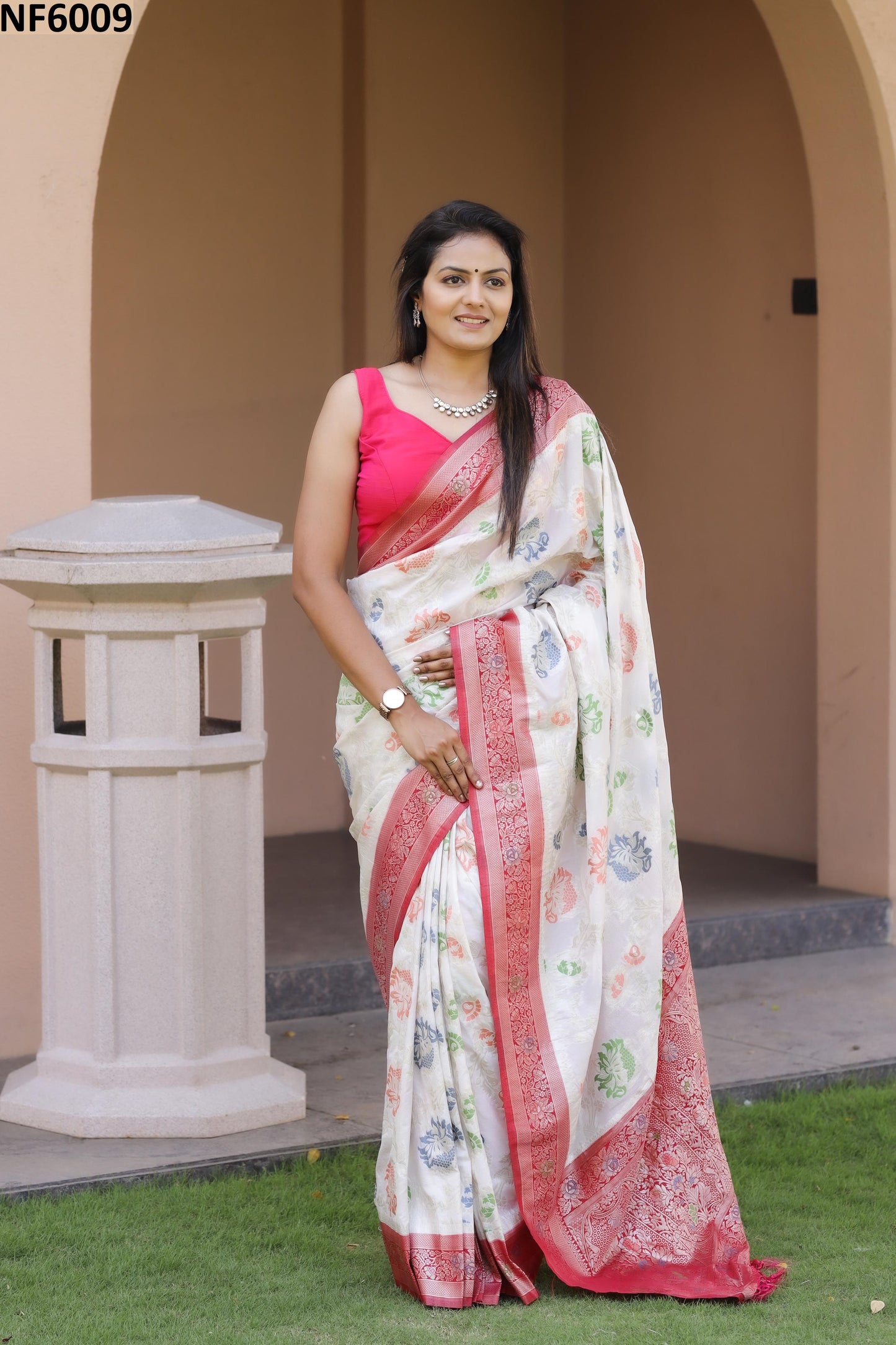 Nf6009 Vmk. Khadi Sarees