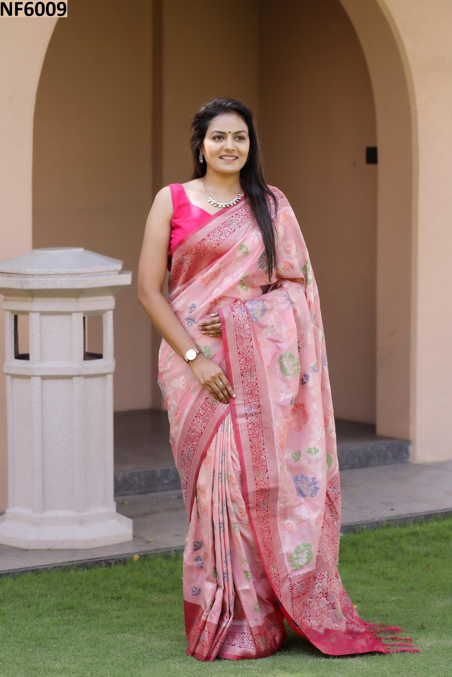 Nf6009 Vmk. Khadi Sarees